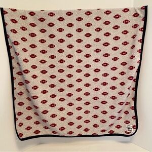 Carter's Just One You Baby Infant Fleece Gray/ Navy/ Red Football Blanket